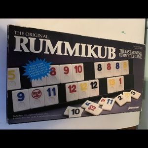 RUMMIkUB Rummy Tile Game 1990 Pressman Complete